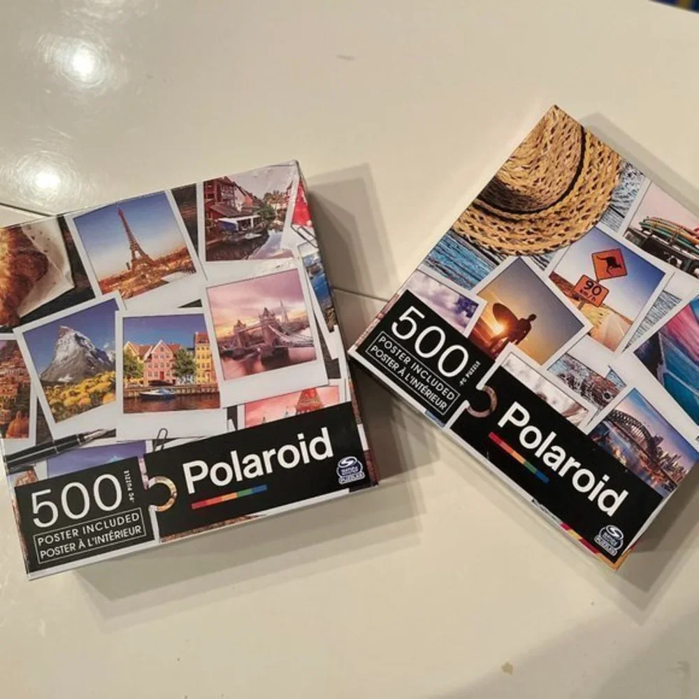 Puzzles Travel by Polaroid Set of‎ TWO) - Europe & Sydney Australia (new) (kids)